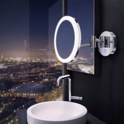 Smedbo Outline 200mm Chrome Wall Mounted LED Mirror