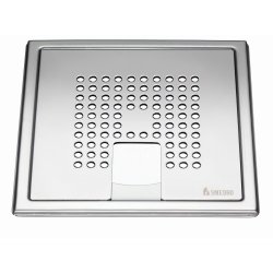 Smedbo Outline Polished Stainless Steel Floor Grating Square for Tub Pattern