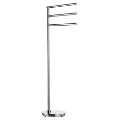 Smedbo Outline Lite Round Triple Swing Arm Towel Rail