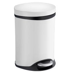 Smedbo Outline Lite White 6L Soft Close Pedal Bin