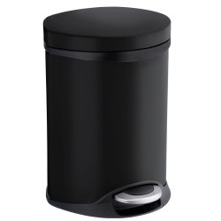 Smedbo Outline Lite Black 6L Soft Close Pedal Bin