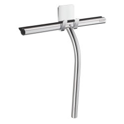 Smedbo Sideline Chrome Round Shower Squeegee With Hook