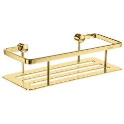 Smedbo Sideline Polished Brass 250 x 103mm Soap Basket