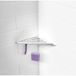 Smedbo Sideline Chrome Grout Line Corner Shelf