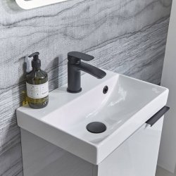 Tavistock Cadence 400mm Gloss White Cloakroom Unit-1
