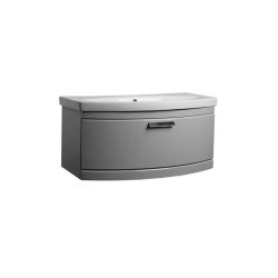 Tavistock Tempo 900mm Gloss Light Grey Wall Mounted Unit & Basin