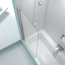 Merlyn SecureSeal 800 x 1500mm Single Panel Bath Screen-1