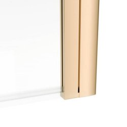 Ajax 1500mm Brushed Brass Single Straight Bath Screen