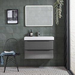 Roper Rhodes Frame 600 x 800mm Grey LED Illuminated Mirror-1