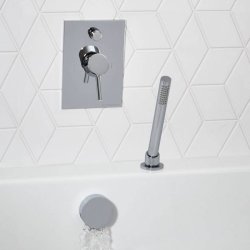 Roper Rhodes Storm Round Bath Mounted Shower Kit-1