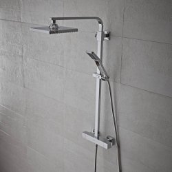 Tavistock Zone Dual Function Bar Valve with Shower Head & Handset-1
