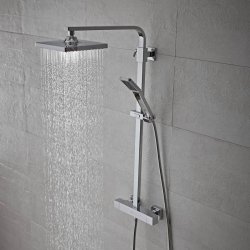 Tavistock Zone Dual Function Bar Valve with Shower Head & Handset-1