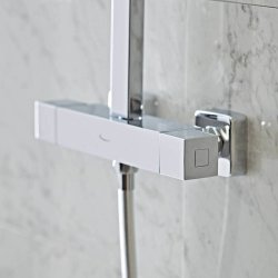 Tavistock Index Cool Touch Thermostatic Dual Function Bar Valve with Shower Head & Handset-1