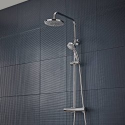 Tavistock Merit Dual Function Bar Valve with Shower Head & Handset-1