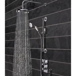 Tavistock Varsity Thermostatic Concealed Dual Function Shower Valve with Shower Head & Handset-1