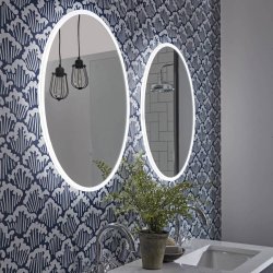 Tavistock Aster 490mm LED Illuminated Oval Mirror-1