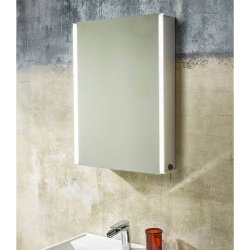 Tavistock Sleek 490mm Single Door LED Illuminated Cabinet-1