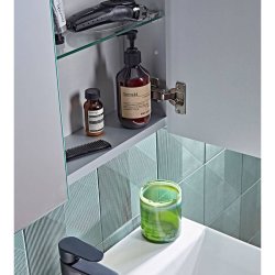 Tavistock Sleek 1000mm Large Double Door LED Illuminated Cabinet-1