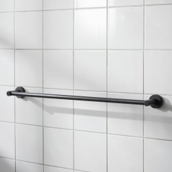Miller Bond Matt Black 645mm Single Towel Rail
