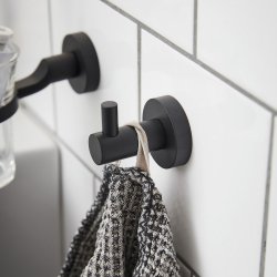 Miller Bond Matt Black Single Robe Hook