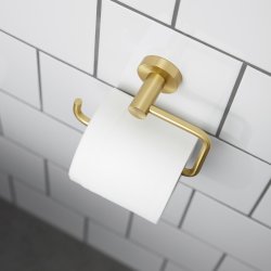 Miller Bond Brushed Brass Toilet Roll Holder