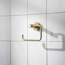Miller Bond Brushed Brass Toilet Roll Holder
