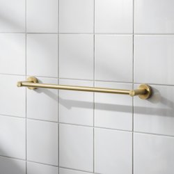 Miller Bond 495mm Brushed Brass Single Towel Rail