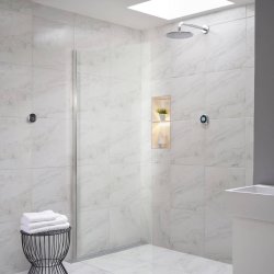 Aqualisa Optic Q Concealed Smart Shower with Wall Fixed Head (HP/Combi)