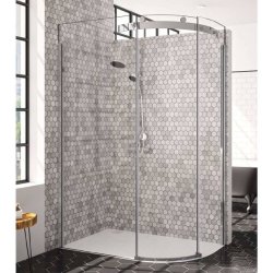 Merlyn 10 Series 1000 x 800mm 1 Door Left Hand Offset Quadrant Enclosure
