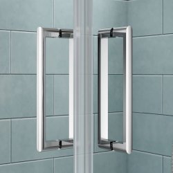 Merlyn 8 Series 900 x 900mm Frameless Double Pivot Showerwall