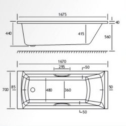 Beaufort Rockall SE TG 1675 x 700mm