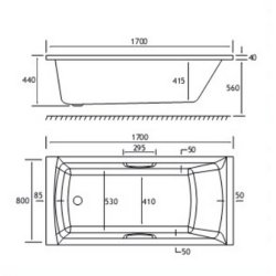 Beaufort Rockall SE TG 1700 x 800mm