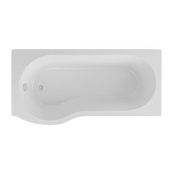 Beaufort Shannon 1500 x 850mm RH P Shaped 4mm Bath