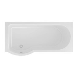 Beaufort Portland 1500 x 850mm LH P Shaped 5mm Bath