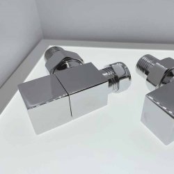 Redroom Chrome 15mm Angled Square Valve Pack
