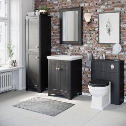 Essential Maine Grey WC Unit