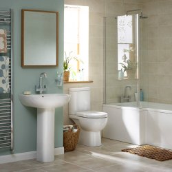 Essential Lily 550mm Basin 1 Tap Hole