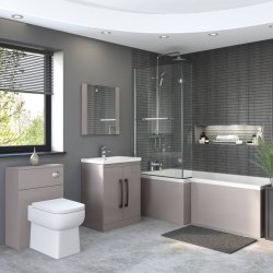 Essential Nevada Cashmere 700mm L Shaped End Bath Panel