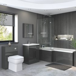 Essential Nevada Grey 450mm Mirror