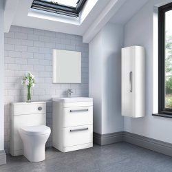 Essential Vermont White 800mm End Bath Panel