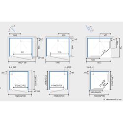 Kinedo Kineprime Glass 800mm Pivot Door Corner Shower Pod