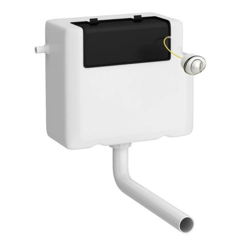 Nuie Concealed Side Inlet Dual Flush Cistern with Button