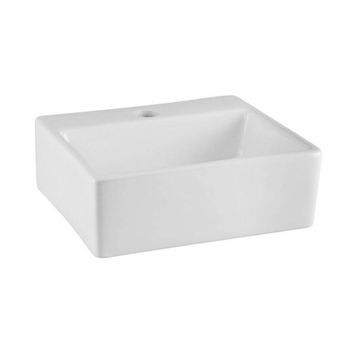 Nuie White 335mm Rectangular Countertop Basin