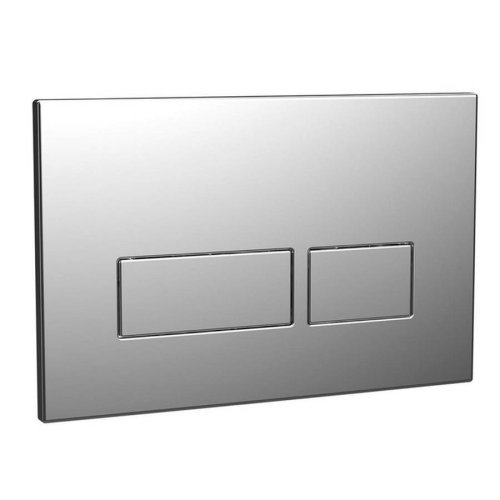 Scudo Chrome Rectangular Dual Flush Button