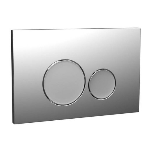 Scudo Chrome Round Dual Flush Button