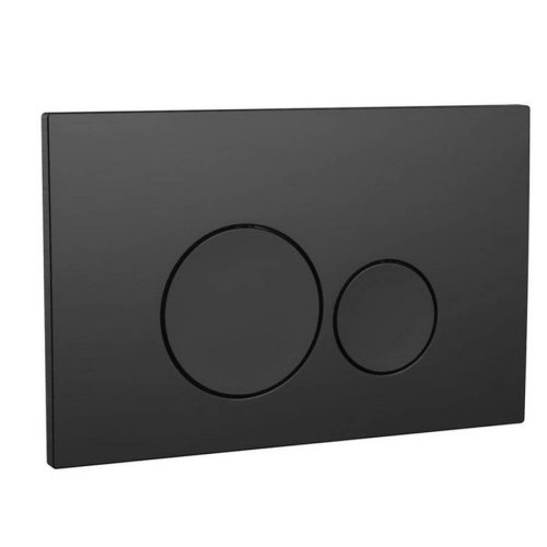 Scudo Black Round Dual Flush Button