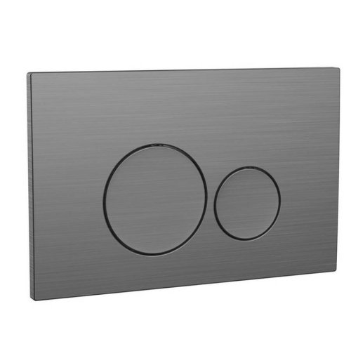 Scudo Gunmetal Round Dual Flush Button