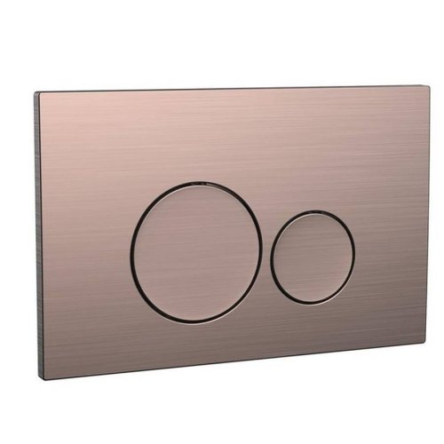 Scudo Brushed Bronze Round Dual Flush Button
