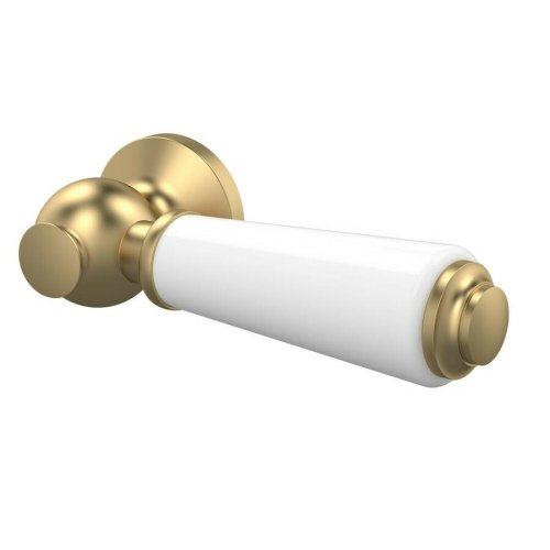 Nuie Traditional Brushed Brass Ceramic WC Lever