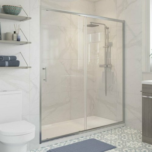 Ajax Keah 6mm Chrome 1100mm Sliding Shower Door